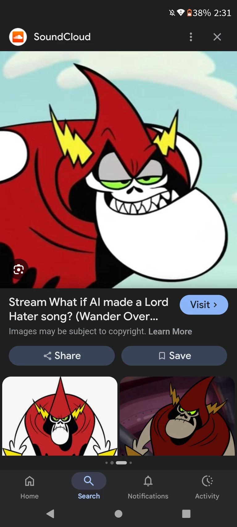 Lord Hater- Wander over Yonder  thumbnail