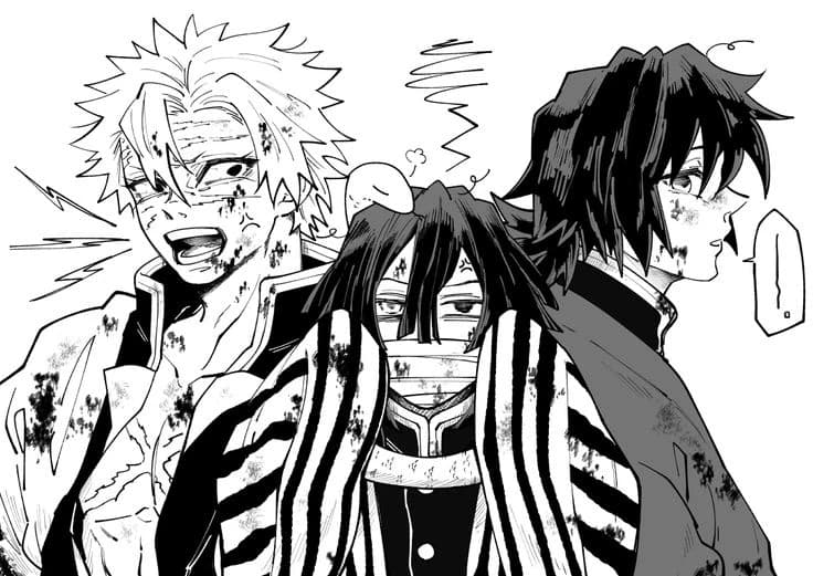 Iguro Obanai, Tomioka Giyuu, sanemi shinazugawa thumbnail