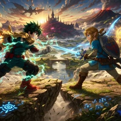 My hero academia X The legend of Zelda thumbnail