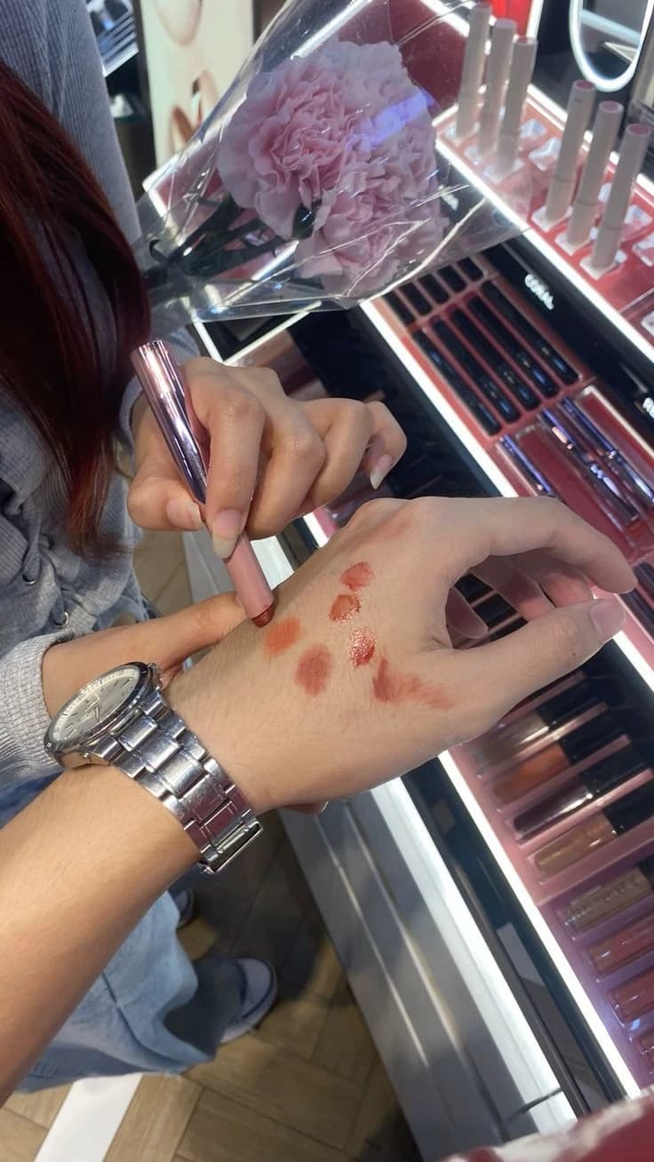 Lip tests on your boyfriend's hand thumbnail