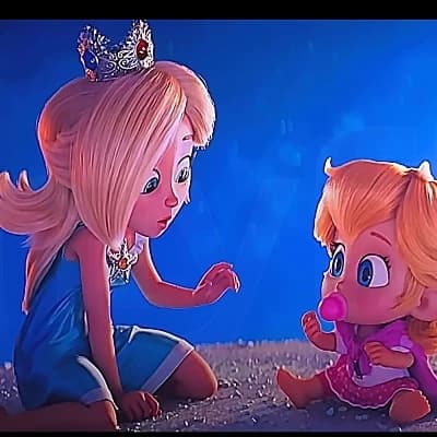 Young Princess Rosalina and Baby Peach thumbnail