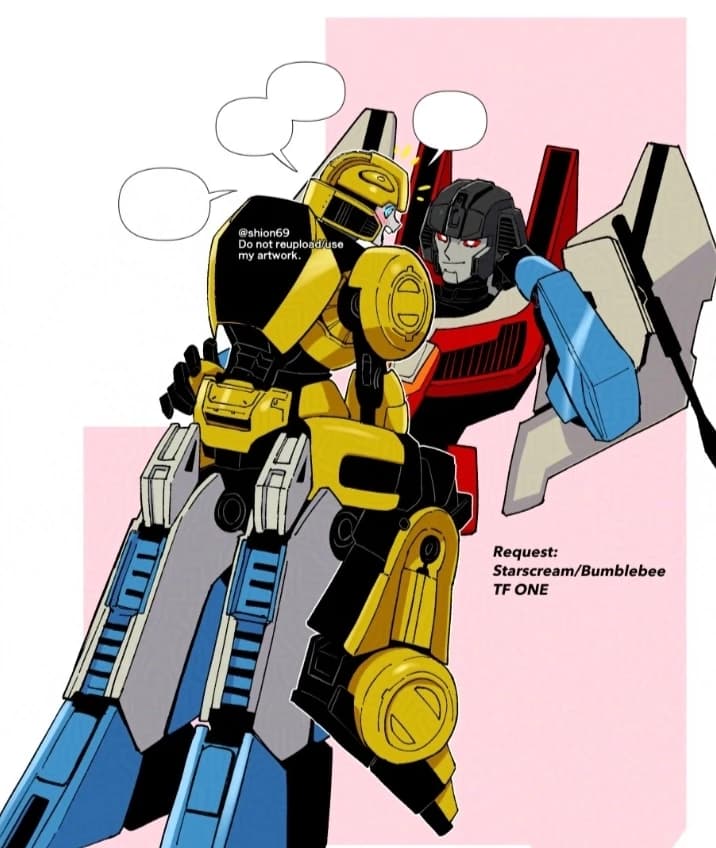Starscream x Bumblebee Starbee Transformers thumbnail