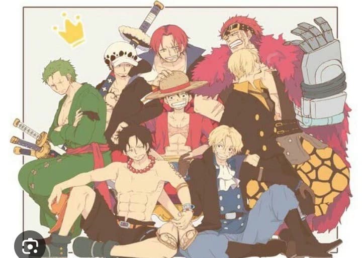 Ace, Luffy, Shanks, Kid, Coby, Zoro, Sanji, Sabo, Mihawk, Law thumbnail