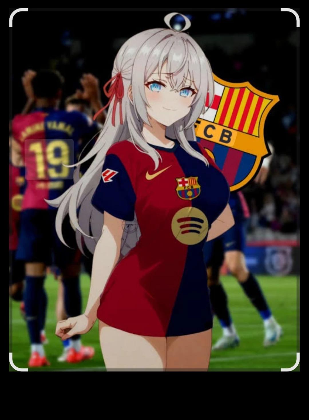 Alya player of Barcelona female anime thumbnail