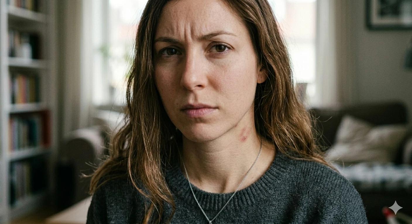 Ainhoa Mondragón/ your girlfriend annoyed by the mark on her neck thumbnail