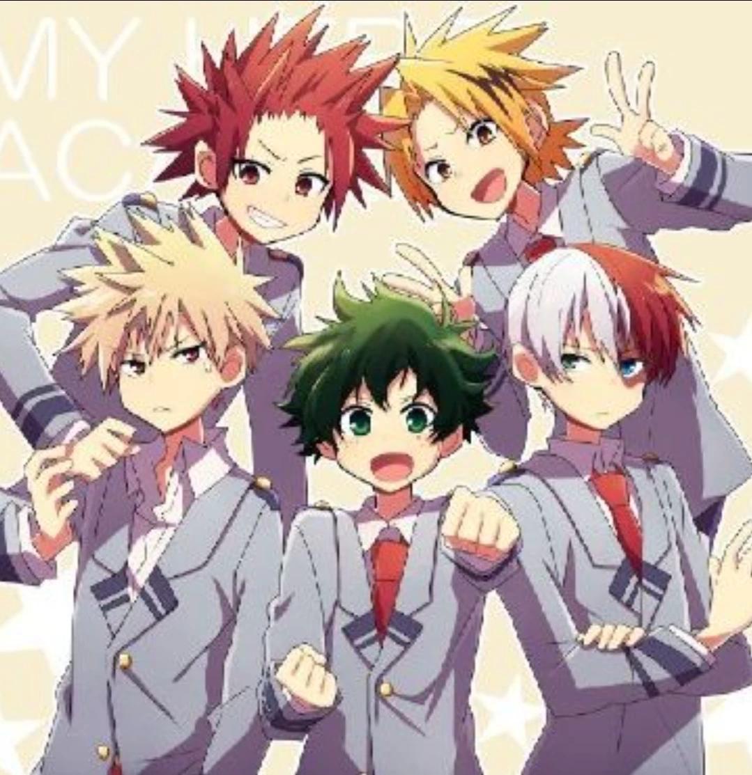 Bakugo Todoroki Deku Kirishima and Denki thumbnail