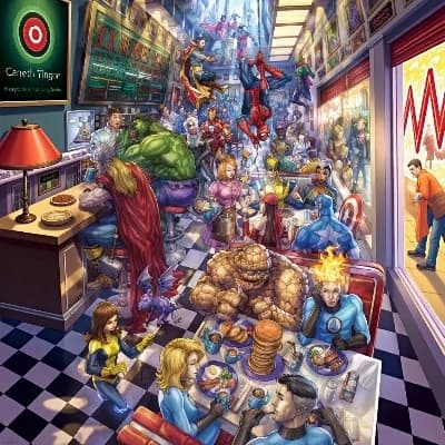 MCU—AVENGERS, X-MEN, FANTASTIC FOUR, DLL. thumbnail