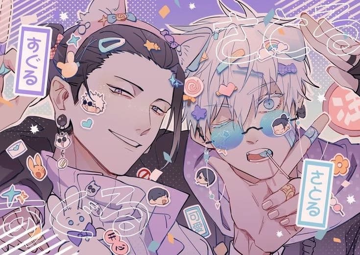 Geto and gojo your two boyfriends  thumbnail