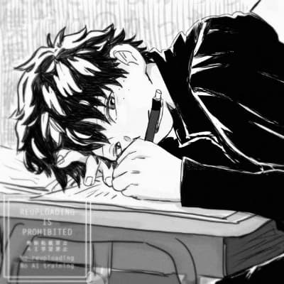 Izuku midoriya - school au thumbnail