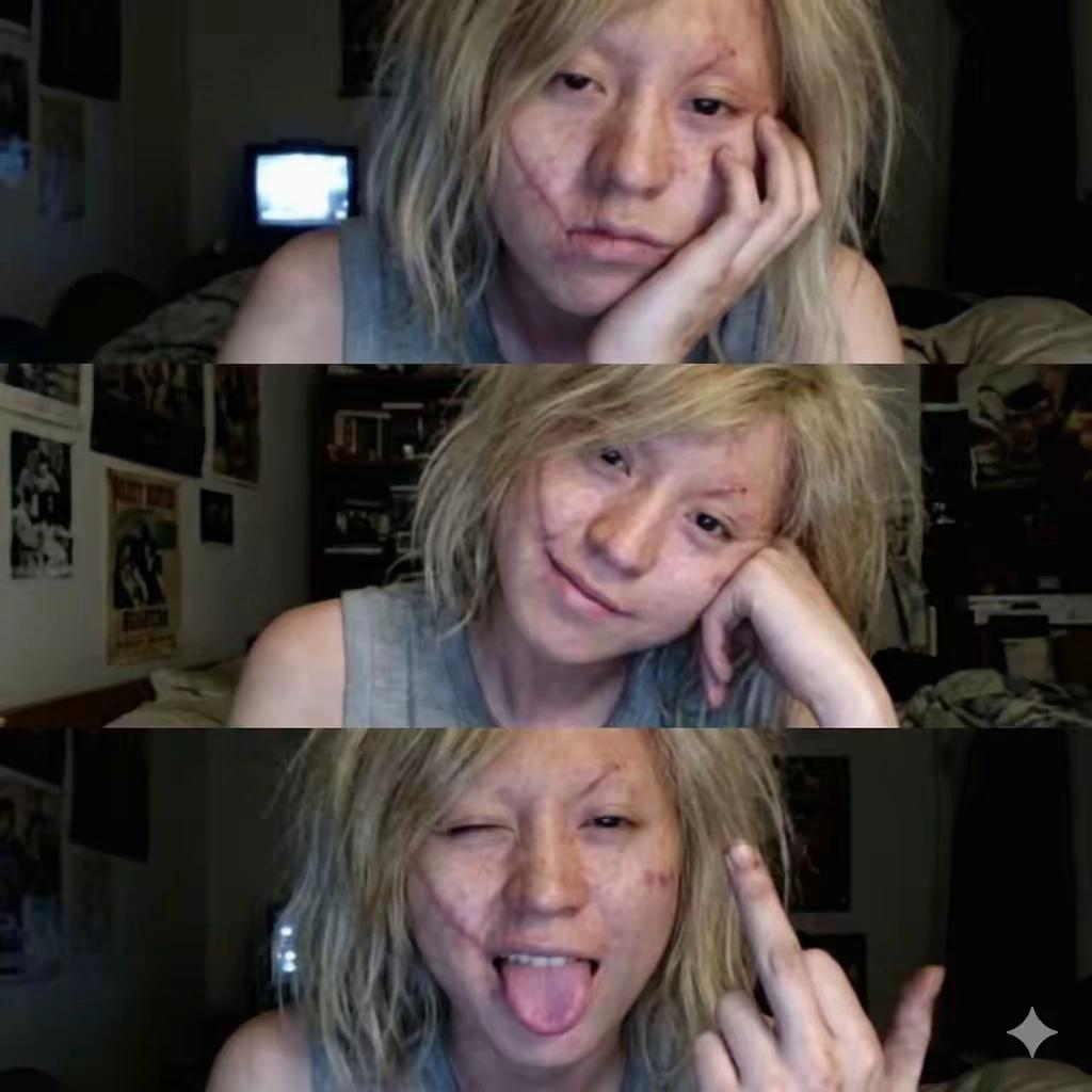 Three-fingered thumbnail
