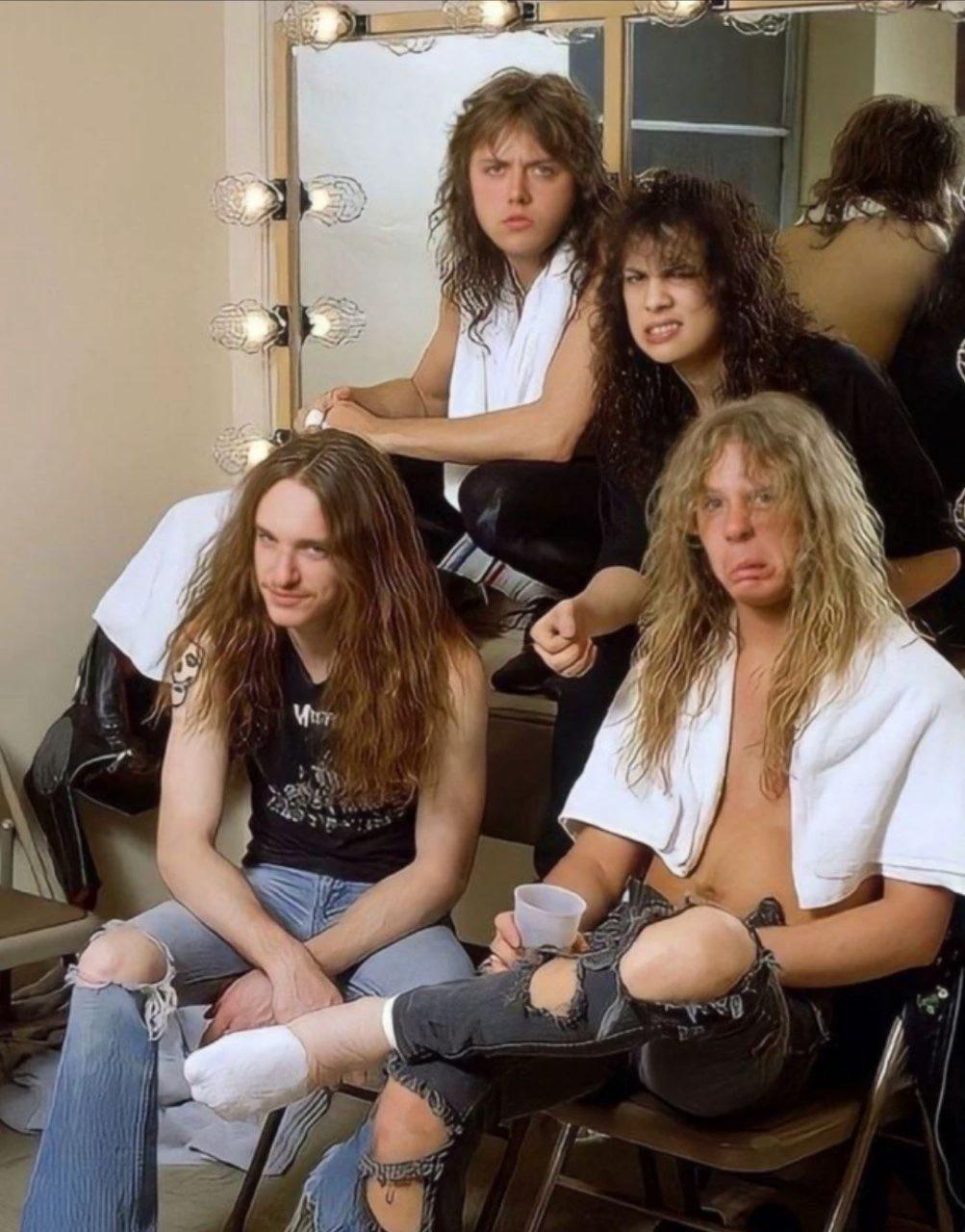 Cliff Burton, James Hetfield, Kirk Hammett, and Lars Ulrich  thumbnail