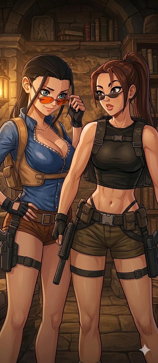 Lara Croft y Nico Robin thumbnail