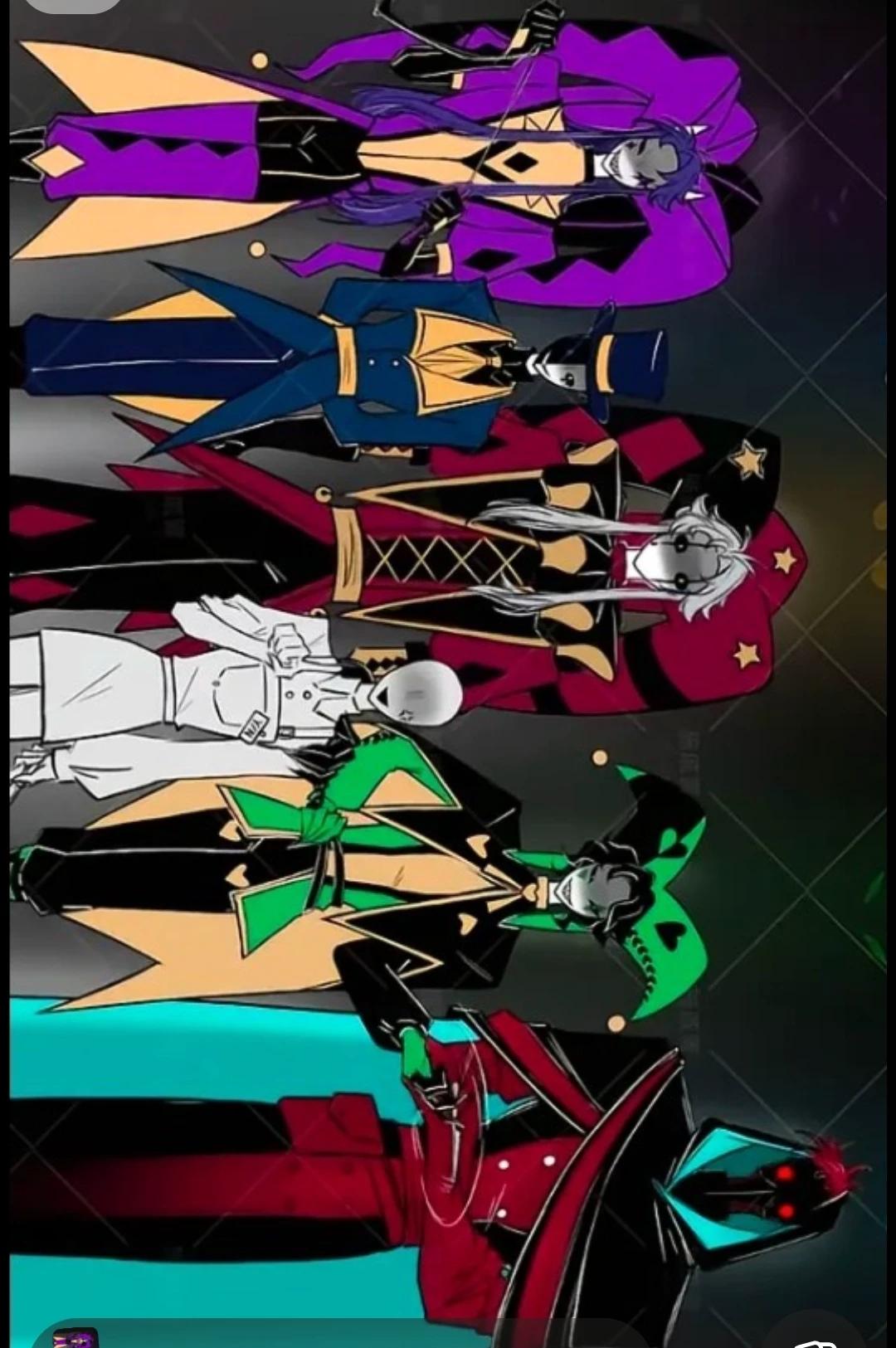 Pierrot, Jester, Harlequin, ticket taker,the doctor y columbina / freak circus thumbnail
