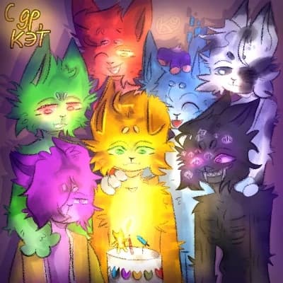 Colorful cats thumbnail