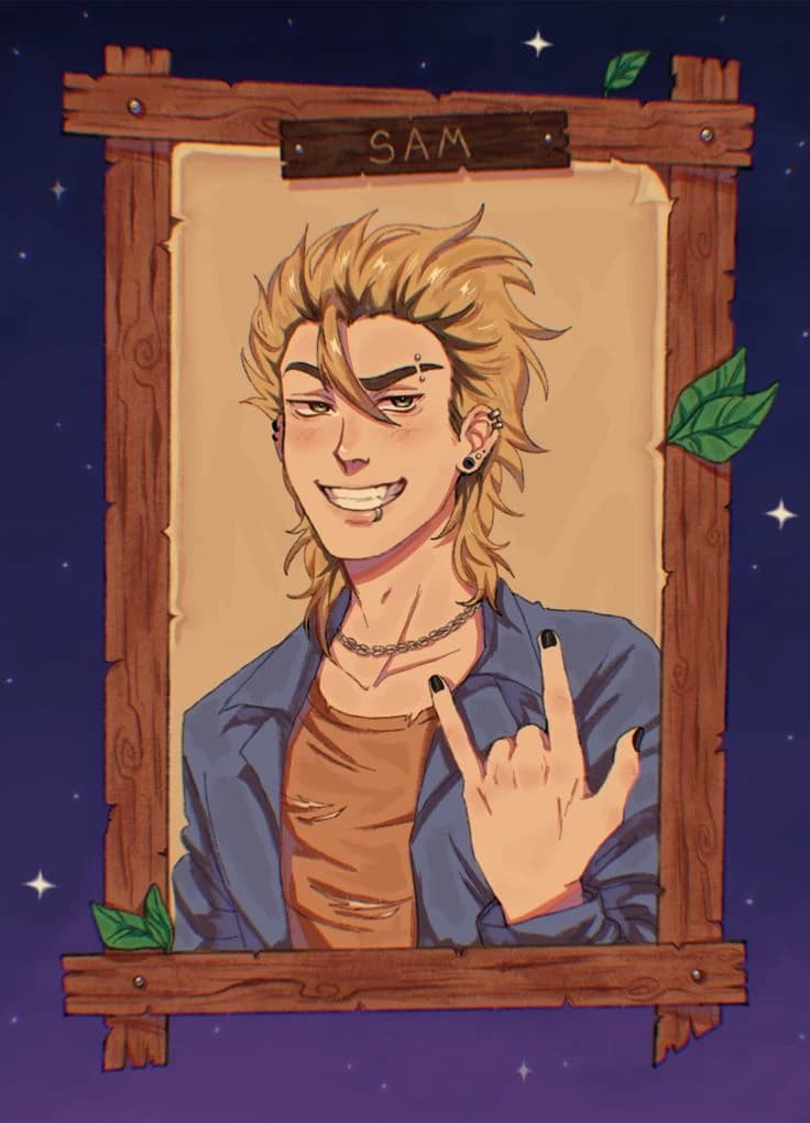 ⋆. Sam - Stardew Valley 𐙚 ˚ thumbnail