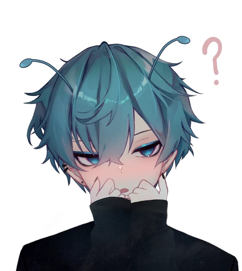 Cute blue femboy thumbnail