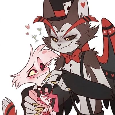 Husk and angel dust( but husk is bigger did he get his power back?) thumbnail