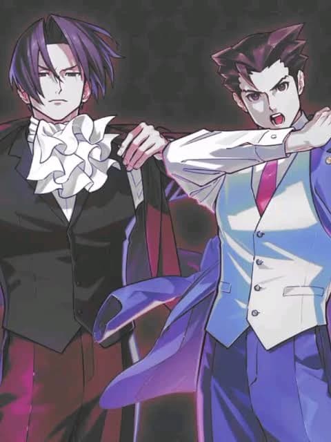Miles edgeworth and Phoenix Wright thumbnail
