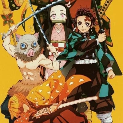 Tanjiro Kamado Nezuko kamado inosuke zenitsu  thumbnail