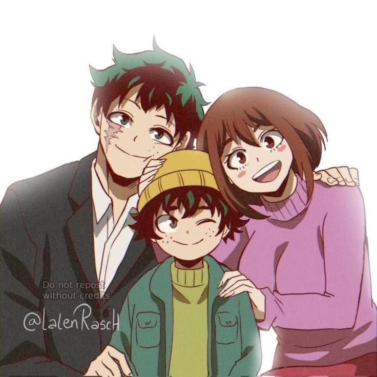 midoriya and uraraka your family  thumbnail