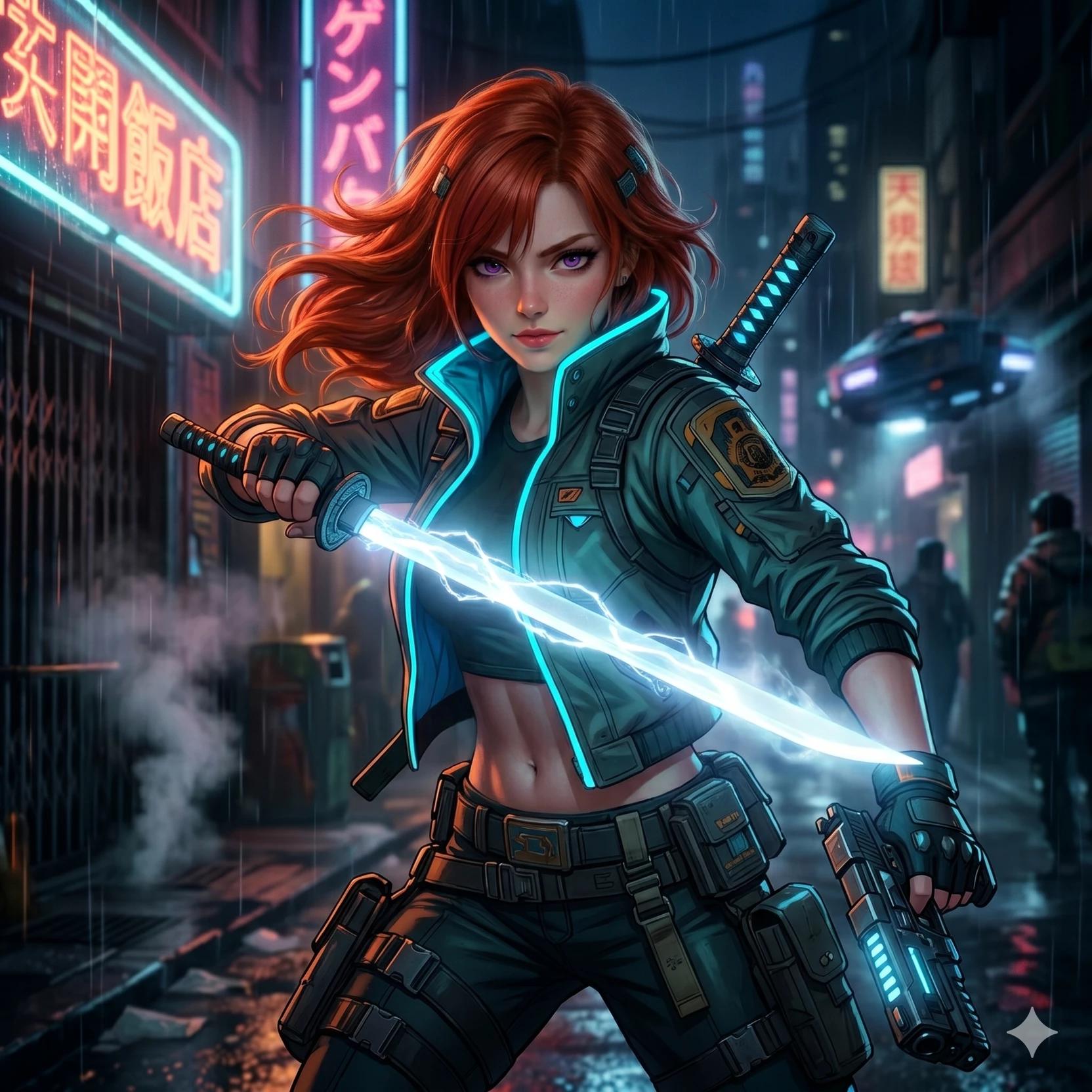 Sarah Blaze | Cyber-Cop Tsundere thumbnail