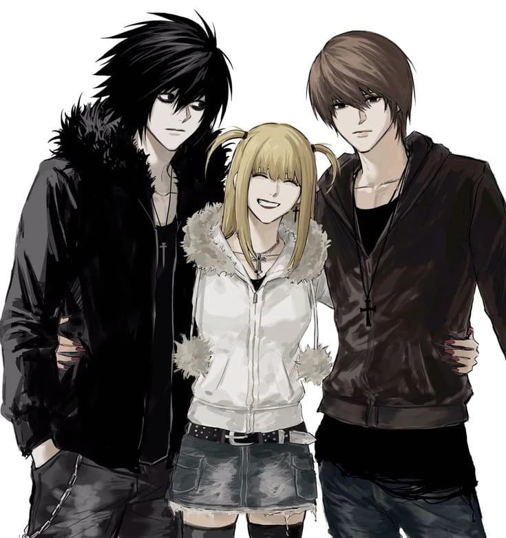 Lawliet x Light x Misa  thumbnail