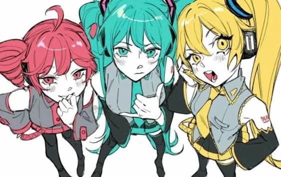 Miku, Teto e Neru 💙❤️💛 thumbnail