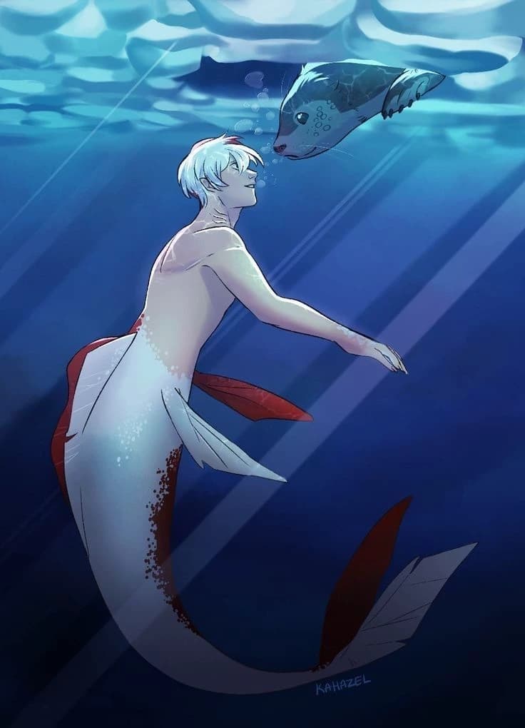 Shoto Todoroki is now a merman and you will be his mermaid. thumbnail