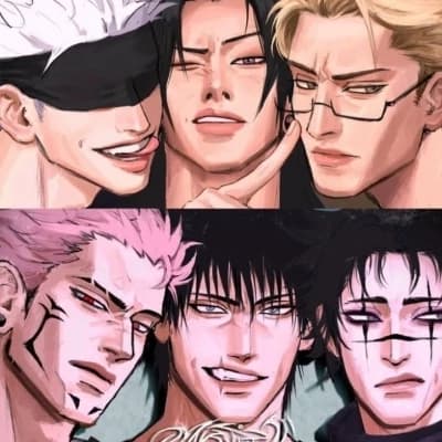 Satoru, Suguru, Kento, Ryomen, Toji, Choso thumbnail