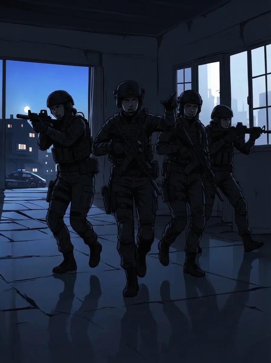 Brutal Arrest: Five Black Shadows (Women's Swat Agent) thumbnail