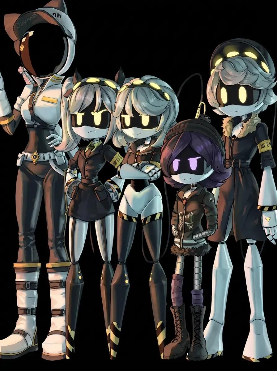 Murder Drone-J, V, N, Uzi, Tessa thumbnail