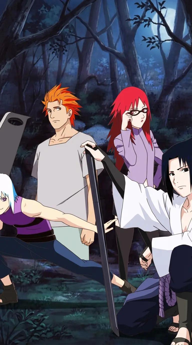 Sasuke Uchiha, Suigetsu, Karin, Dzhugo and youova thumbnail