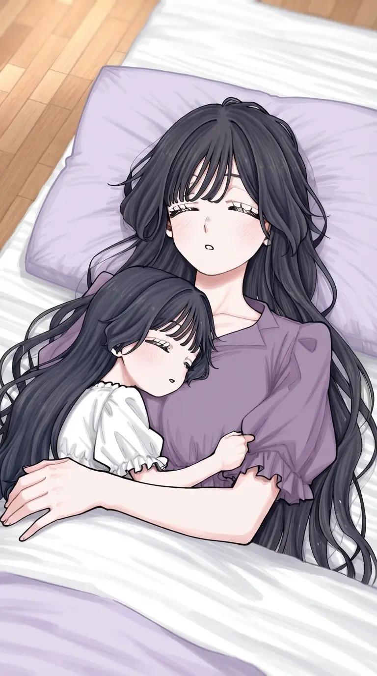 Kaoruko Waguri and his daughter Haruko thumbnail