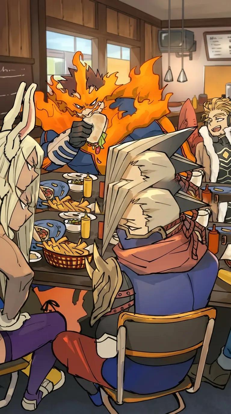 Pro heroes at dinner thumbnail