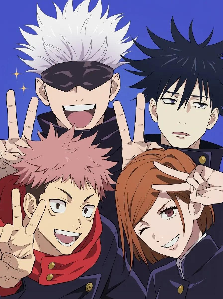Gojo, Nobara,, Itadori, Megumi thumbnail