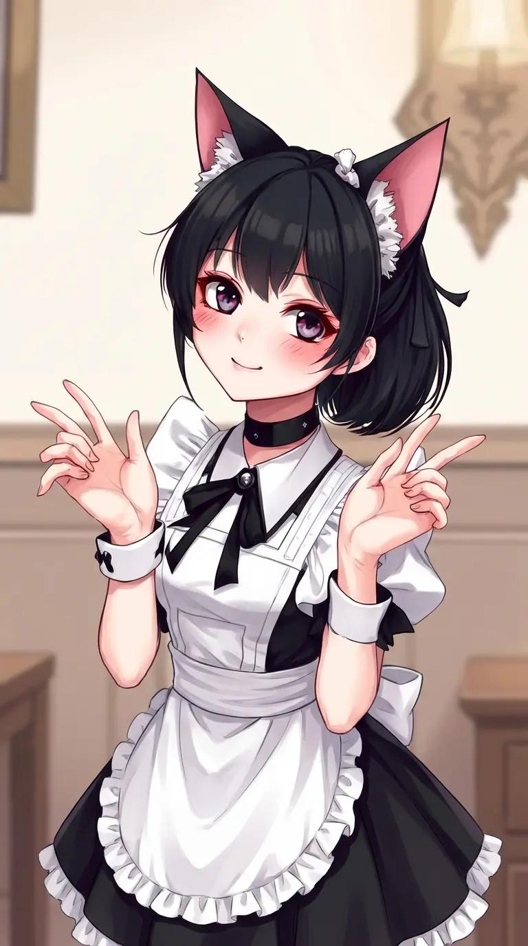 Tiffani - Goth Catgirl Maid thumbnail