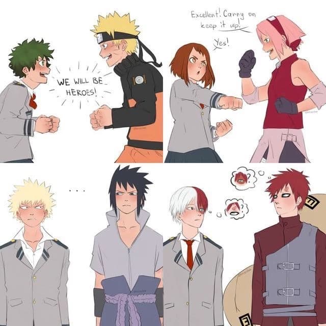 Naruto and Mha thumbnail