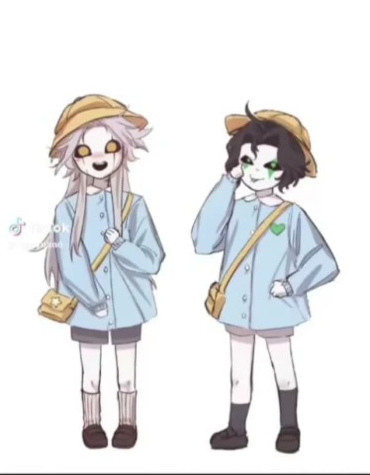Pierrot   y  arlequín  niños💗 thumbnail