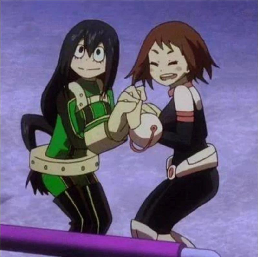 Tsuyu, Momo, and Uraraka  thumbnail