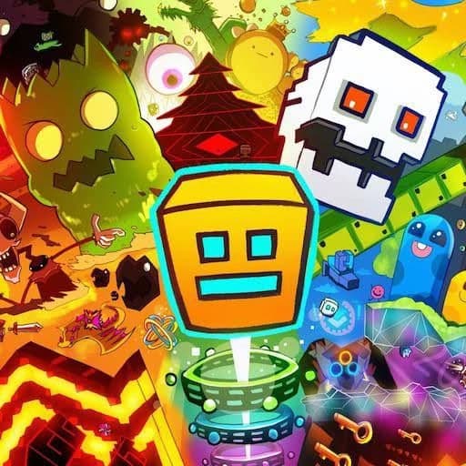 geometry dash players react to thumbnail