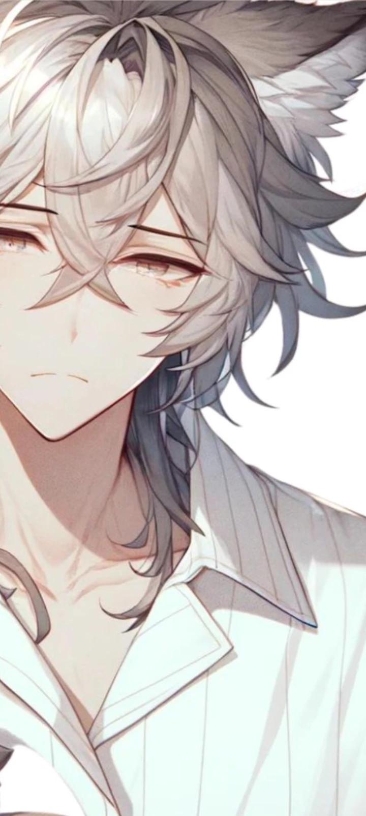 Gio|| white wolf human hybrid thumbnail
