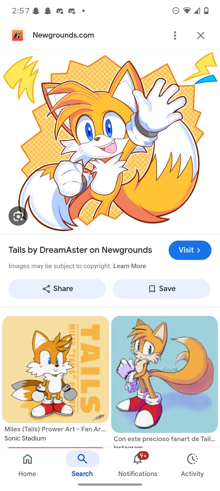 Miles "tails" prower thumbnail