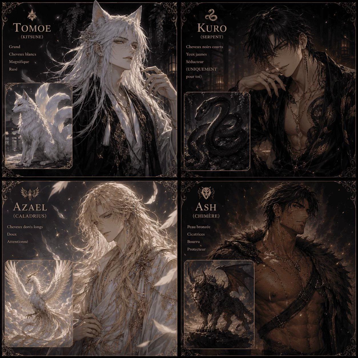 4 Families: Tomoe, Kuro, Azael and Ash thumbnail