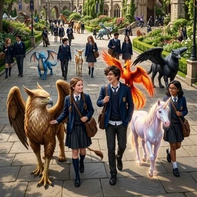 A world where everyone has magic and magical pets thumbnail