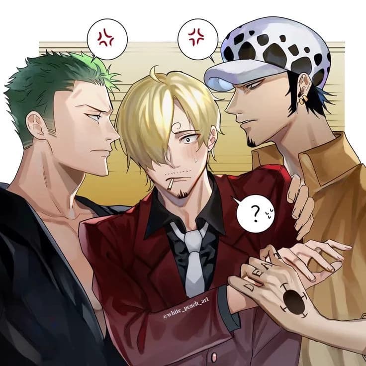 law x zoro x sanji thumbnail