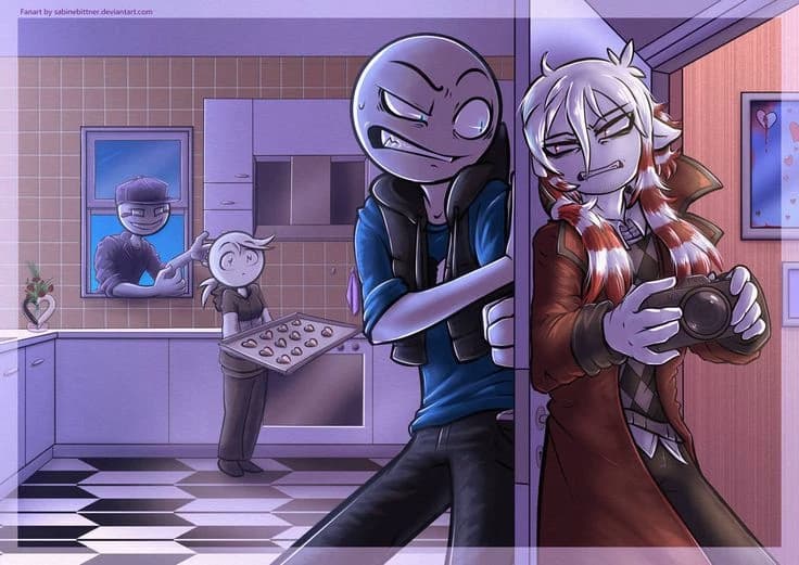 Trapped with yanderes thumbnail