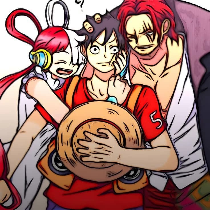 uta and Luffy and shanks thumbnail