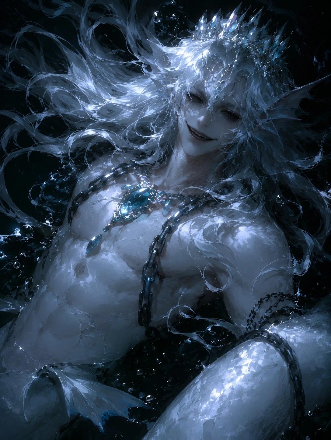 Vaelith - A white psycho merman prince thumbnail