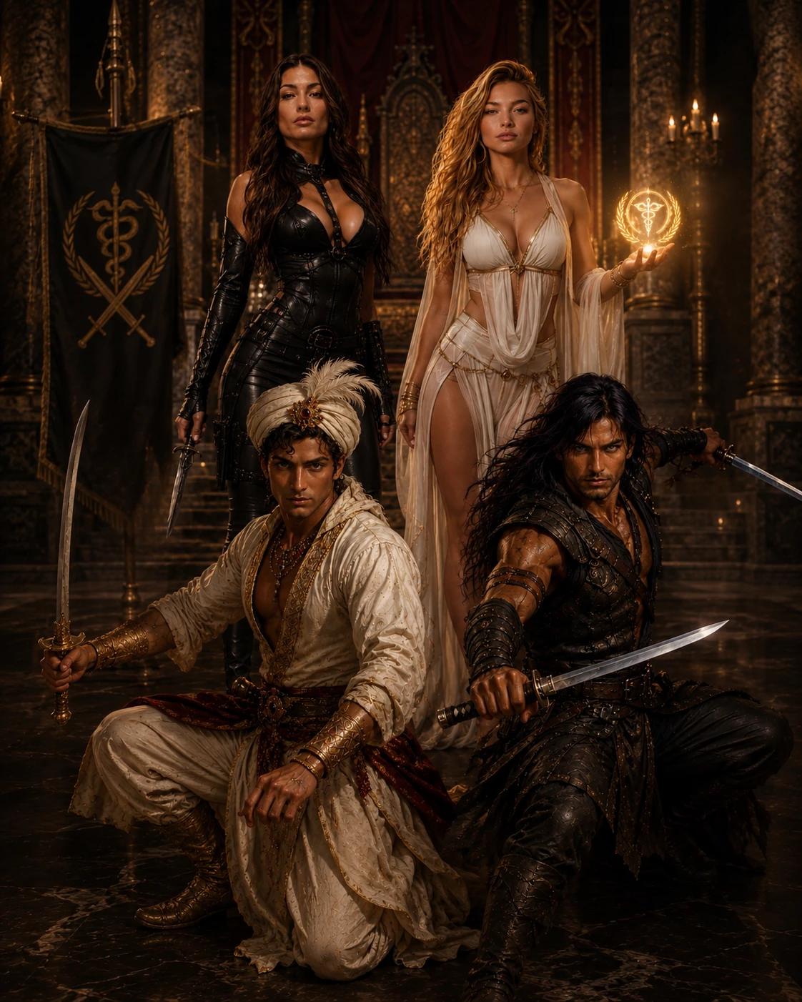 Seraphine Vale, Lyriana Solmere, Kaizen Valenti, Malek Vaelor  thumbnail