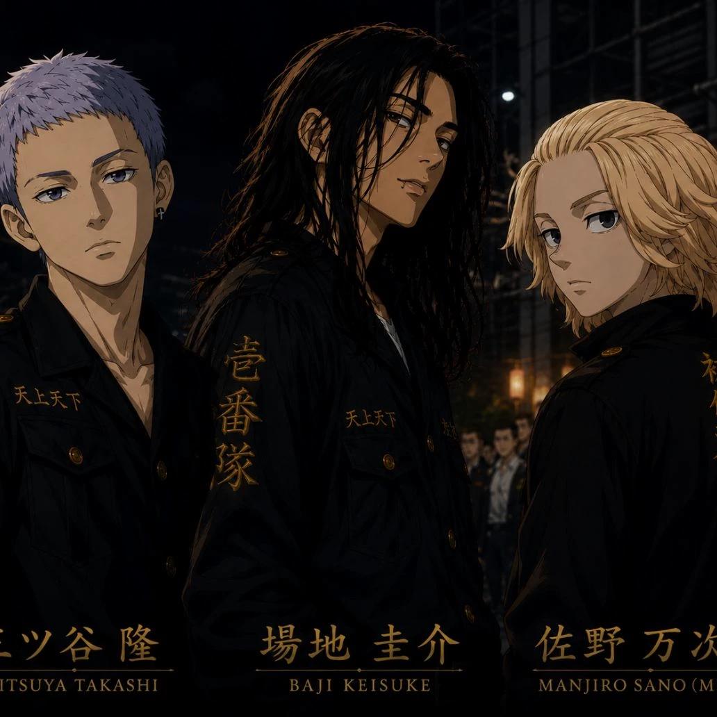 takashi mitsuya, keisuke banji, manjiro sano (mikey) thumbnail